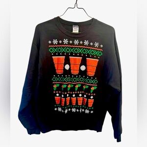 Black Holiday Beer Pong Sweater